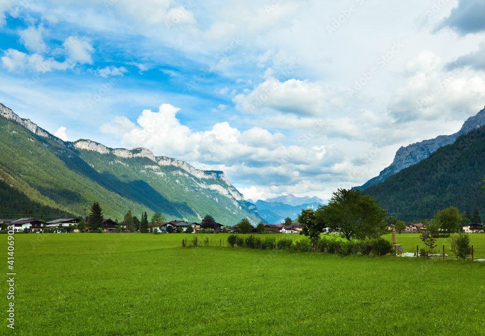 Alps summer village