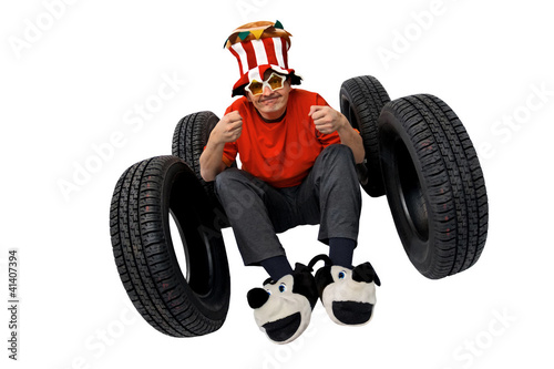 Funny and crazy driver
