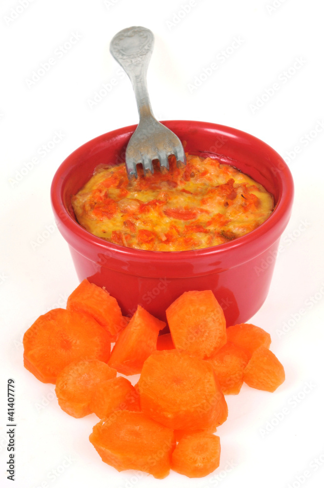 Flan de carottes en ramequin Flan de carottes en ramequin