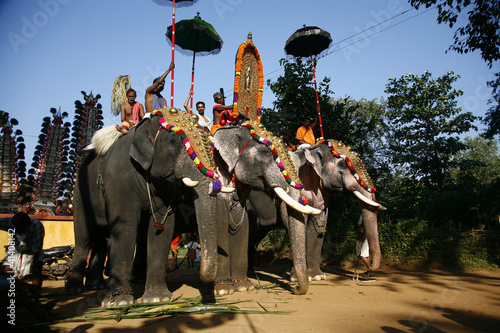 Trichur, Pooram, Kerala, India