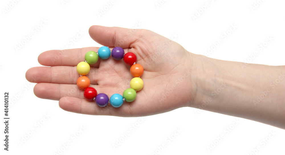 Color beads. Color beads.