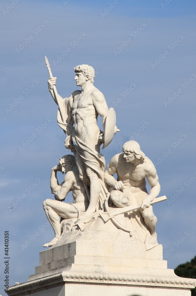 Statue at Venice Square in Rome