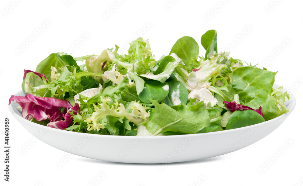 Feta cheese salad and dressing Feta cheese salad and dressing