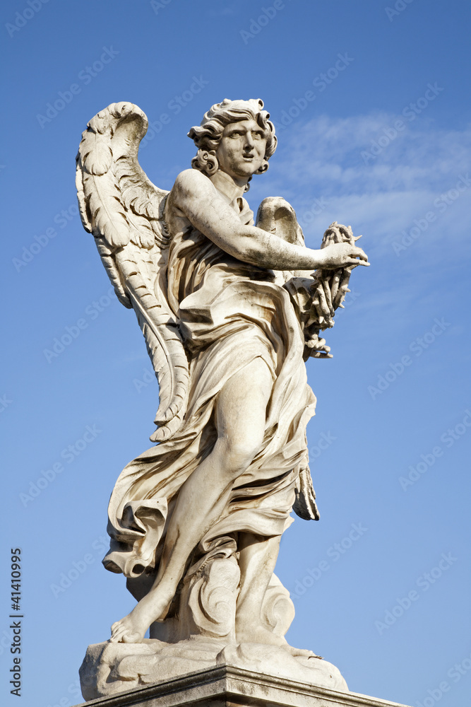 Rome - Ponte Sant'Angelo  - Angel with the thorn crown