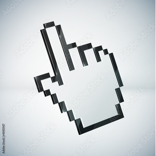 3d mouse hand cursor