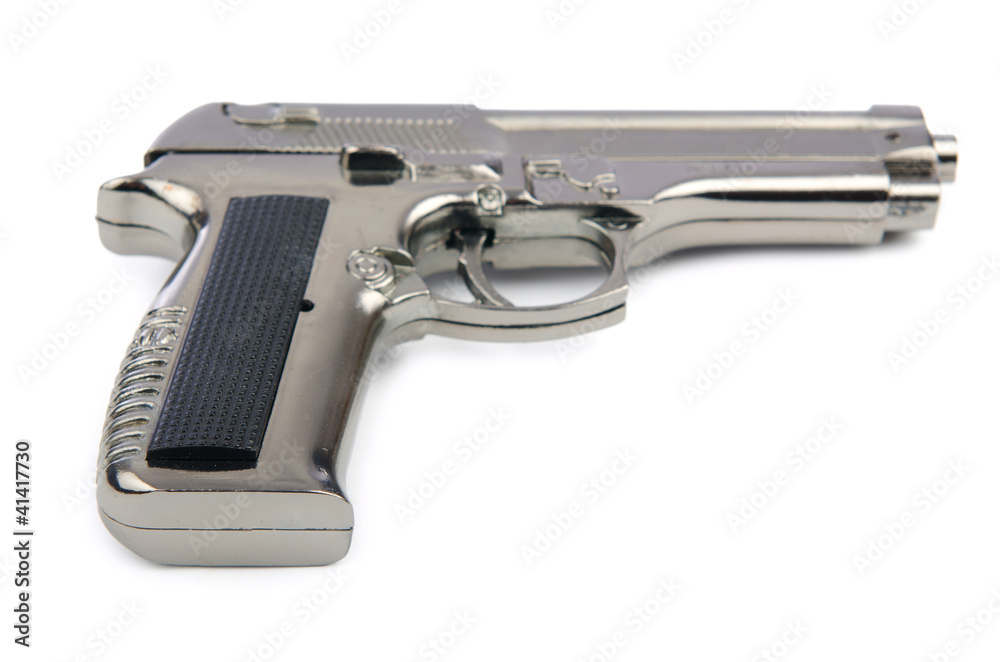 Hand gun isolated on the white background Hand gun isolated on the white background