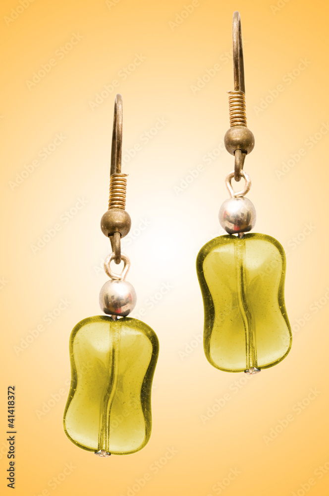 Jewellery concept with nice earrings Jewellery concept with nice earrings