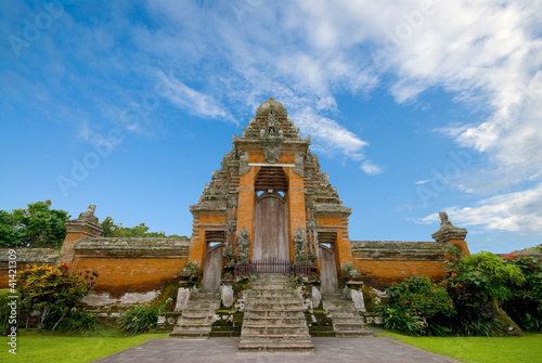 Entrance a Temple in Bali  Indonesia.