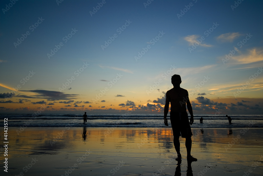 Fototapeta premium Before sun set at the sea.