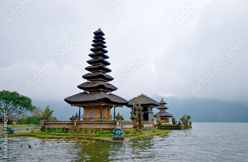 Famous Ulun Danu Bratan temple in Bali  Indonesia