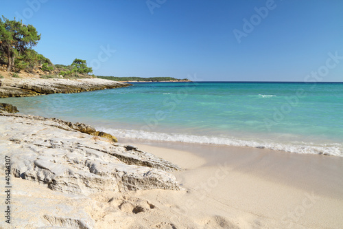 Psili Ammos beach   in Thasos island - Greece