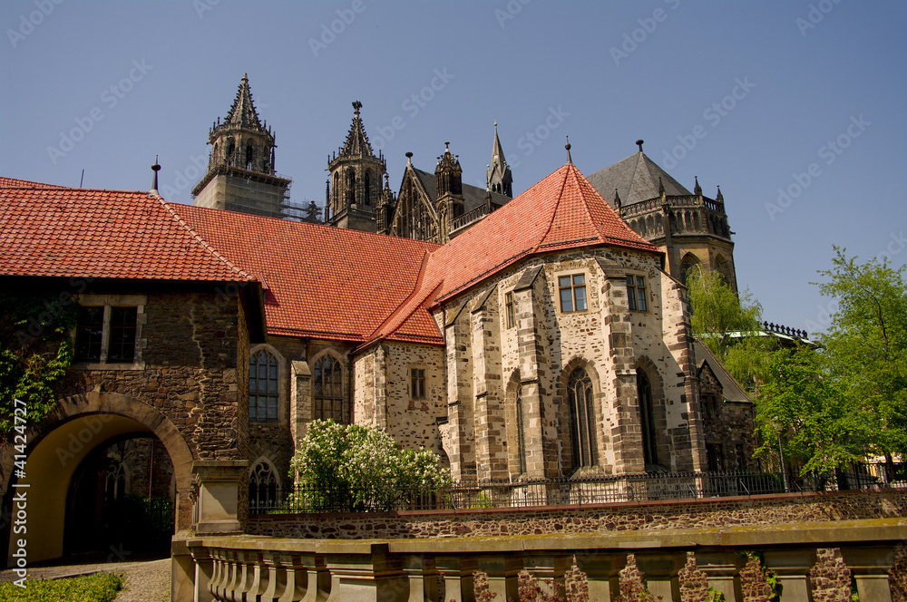 Naklejka premium Cathedral of Magdeburg, Germany