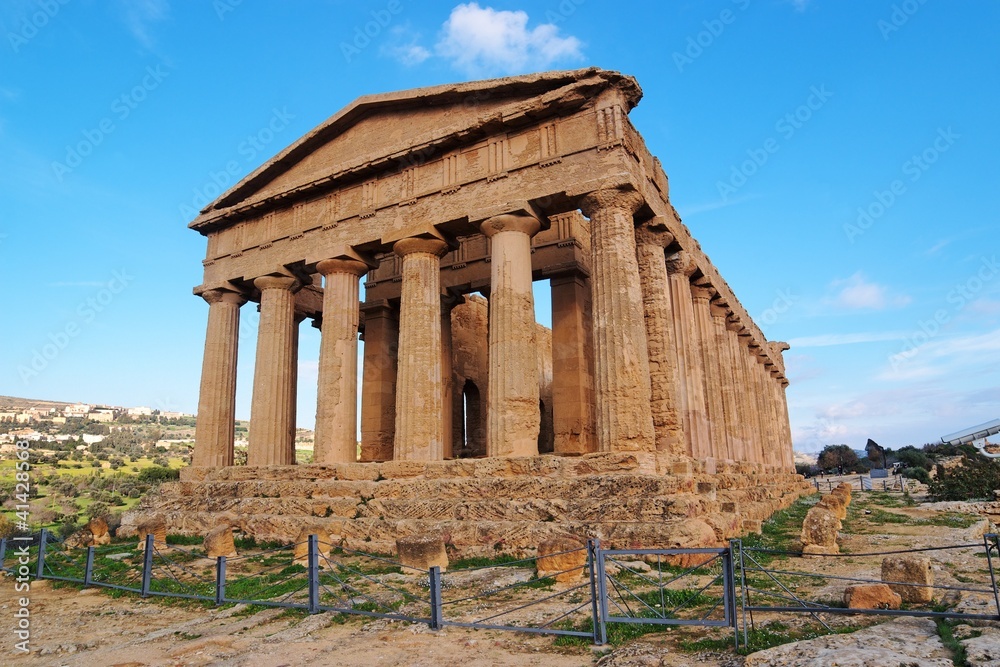 Concordia temple in Agrigento, Sicily, Italy