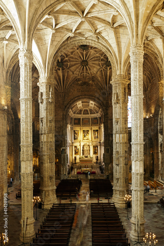 Hieronymites Monastery Interior, Lisbon (Portugal)