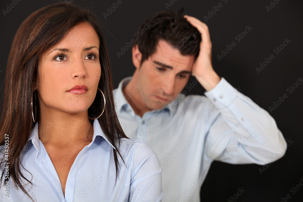 couple having a quarrel couple having a quarrel