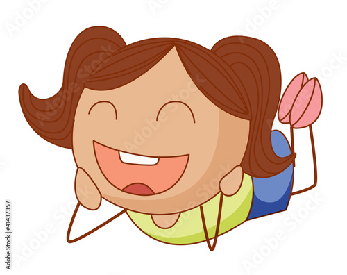 Cartoon girl