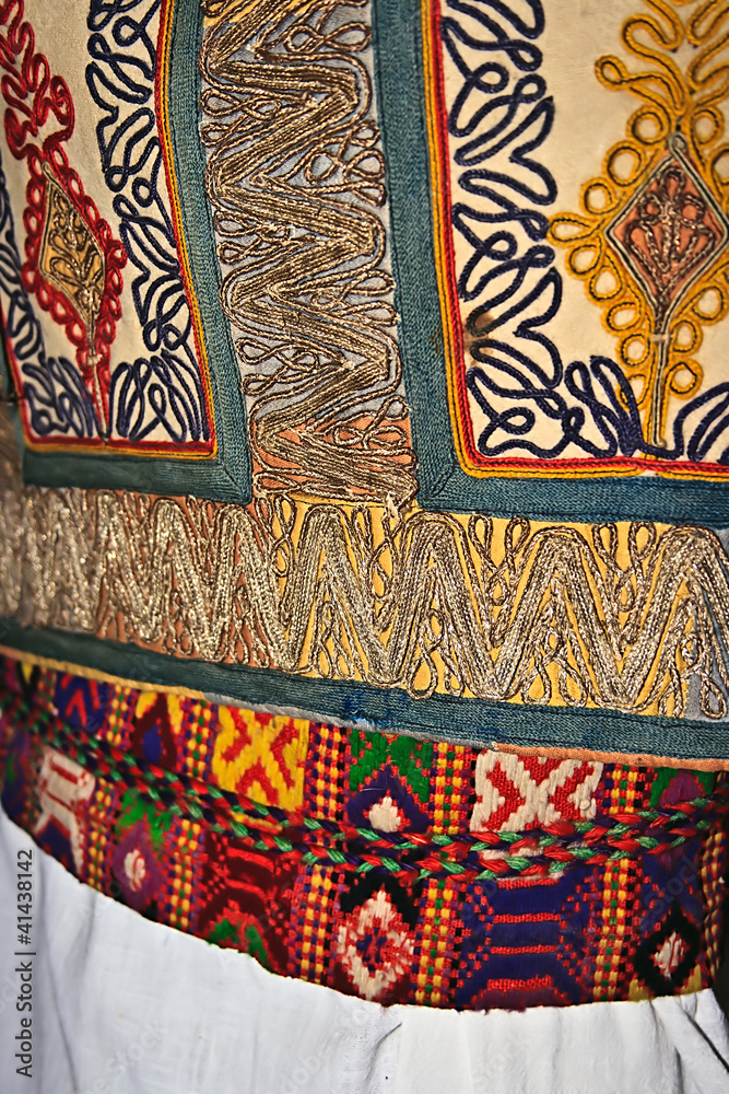 Traditional Romanian folk costume.Detail 18