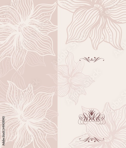 Template frame design for greeting card