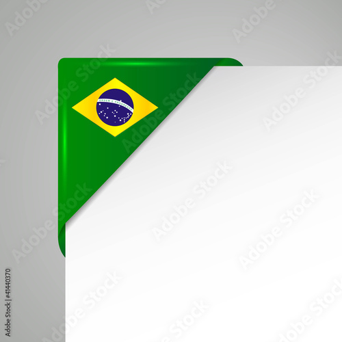 brasilia metallic flag corner