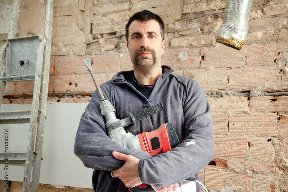 demolition hammer man mason manual worker demolition hammer man mason manual worker