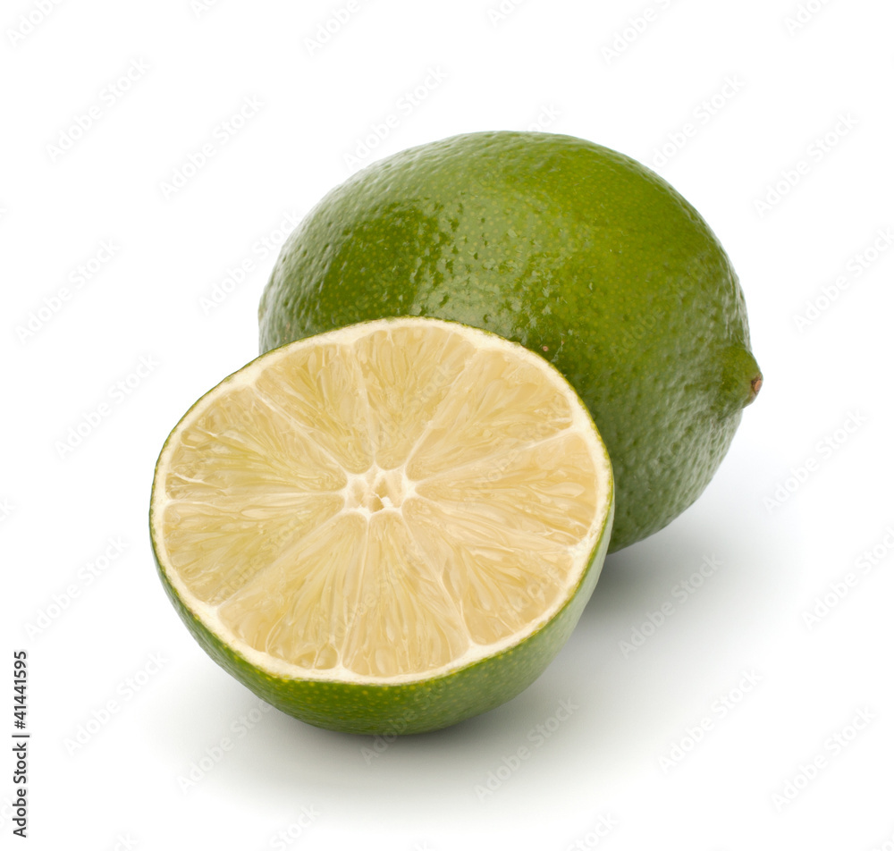 lime isolated on white background