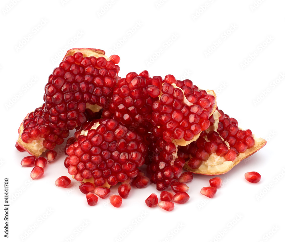 Ripe pomegranate piece Ripe pomegranate piece