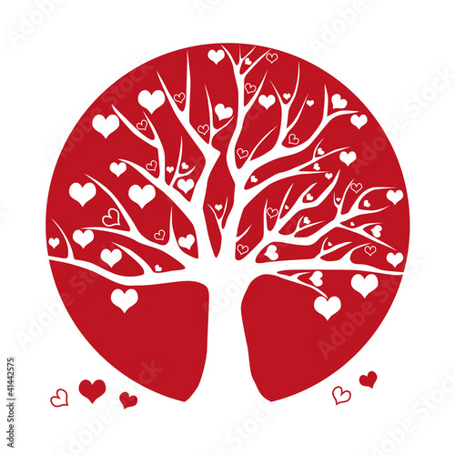 red valentine tree
