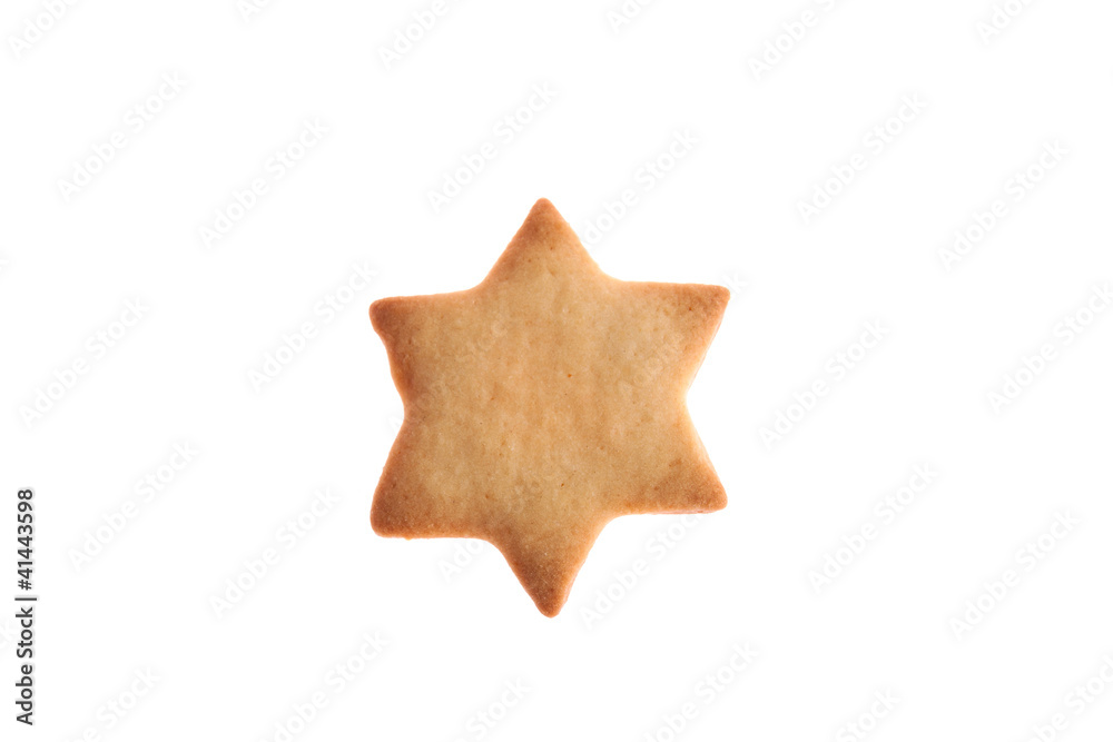 Fototapeta premium Star shape homemade cookie