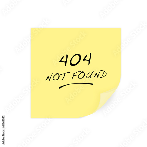 Fotografie erreur : page 404 not found