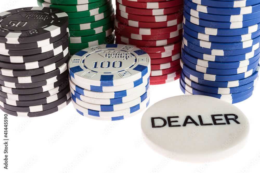 Fototapeta premium Casino and dealer chips