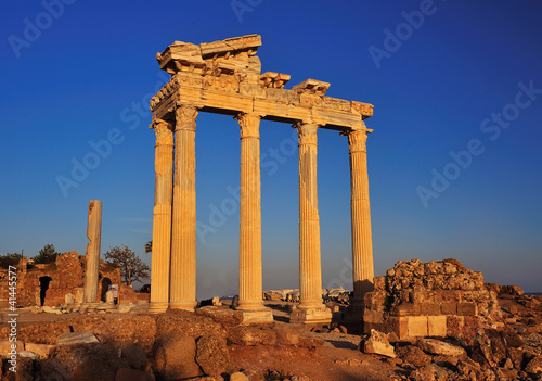 ruins of apollo temple , side, antalya