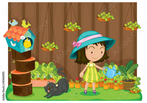 Watering plants