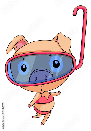 Funny pig