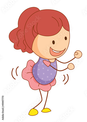 Obraz na plátně Cute girl