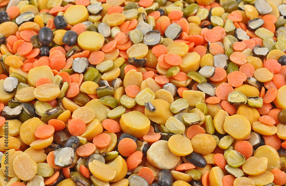 pile of mixture of various pulses, pile of mixture of various pulses,
