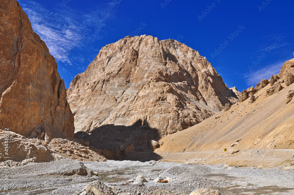 dome shaped hill in barren himalayas