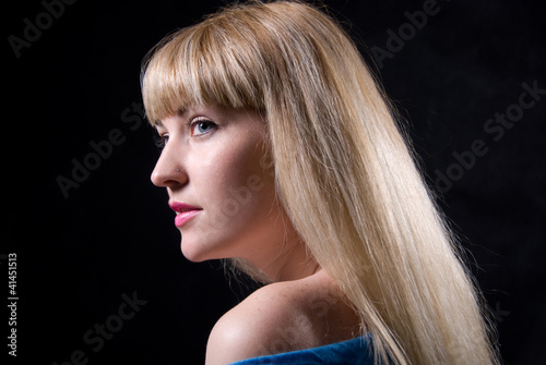 Portrait of the beautiful blonde