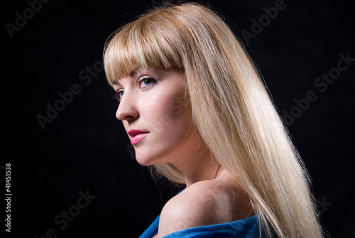 Portrait of the beautiful blonde