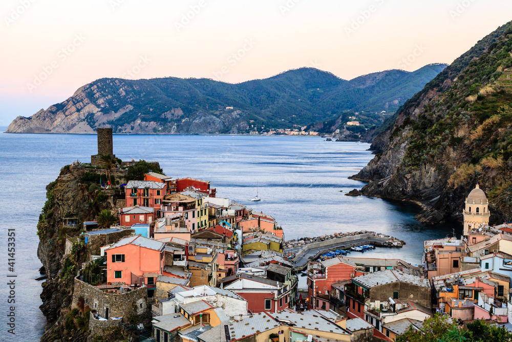 The Medieval Village of Vernazza in Cinque Terre, Italy