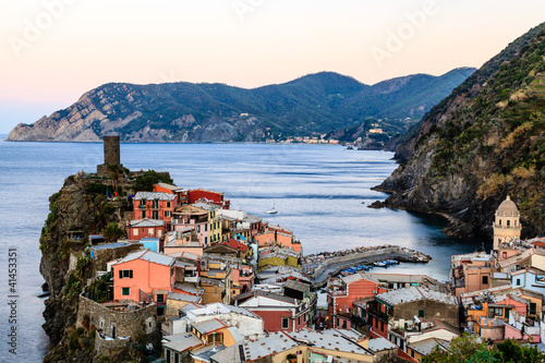 The Medieval Village of Vernazza in Cinque Terre  Italy