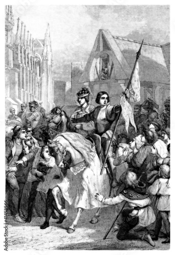Charles VII & Joan of Arc - entering Rouen