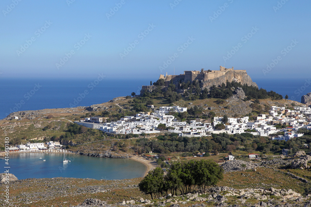 Lindos auf der griechischen Insel Rhodos Lindos auf der griechischen Insel Rhodos