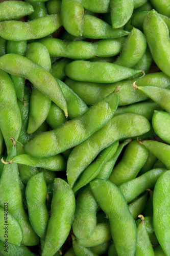 Edamame soy beans background