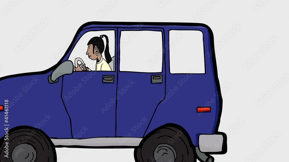 Exhaust Fumes From Moving Vehicle