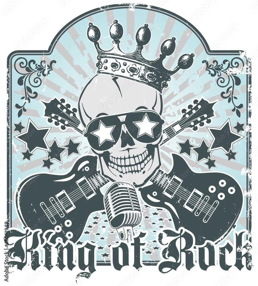 Obraz premium Rock n roll symbol 3