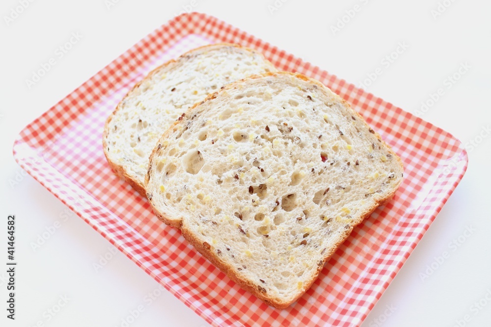 大豆とリンシードの食パン
