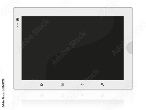 Drawning icon of a white tablet