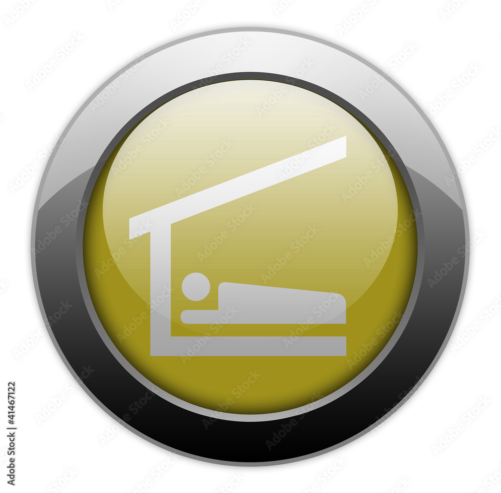 Yellow Metallic Orb Button Yellow Metallic Orb Button