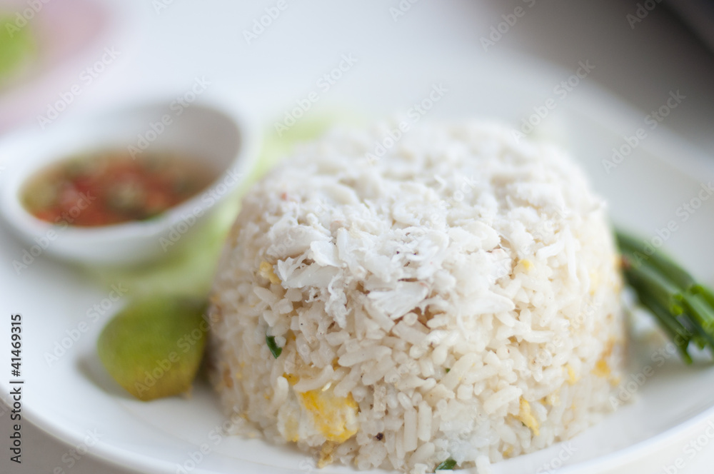 fried rice with crab fried rice with crab