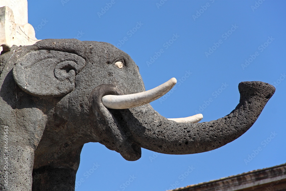 The Elephant, symbol of Catania, Italy